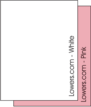 LI Brand Collated 20# Blank Bond Form Sets - 2 Part White/Pink 8.5x11 2500 Sets - Case Price