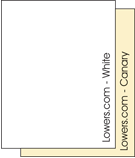 LI Brand Collated 20# Blank Bond Form Sets - 2 Part White/Canary 8.5x11 - 1250 Sets - 1/2 Case Price